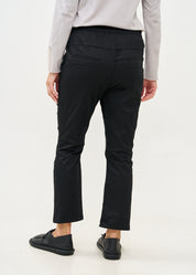 מכנסיים ארוכים כיווץ בברך שחור