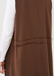 עליונית ארוכה ללא שרוול עם כיווץ חום