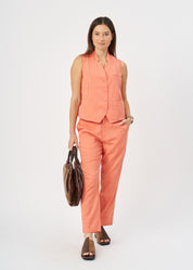 מכנסיים ארוכים שילוב סרט סולמות כתום