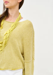 סריג ווש עטלף אוברסייז חרדל