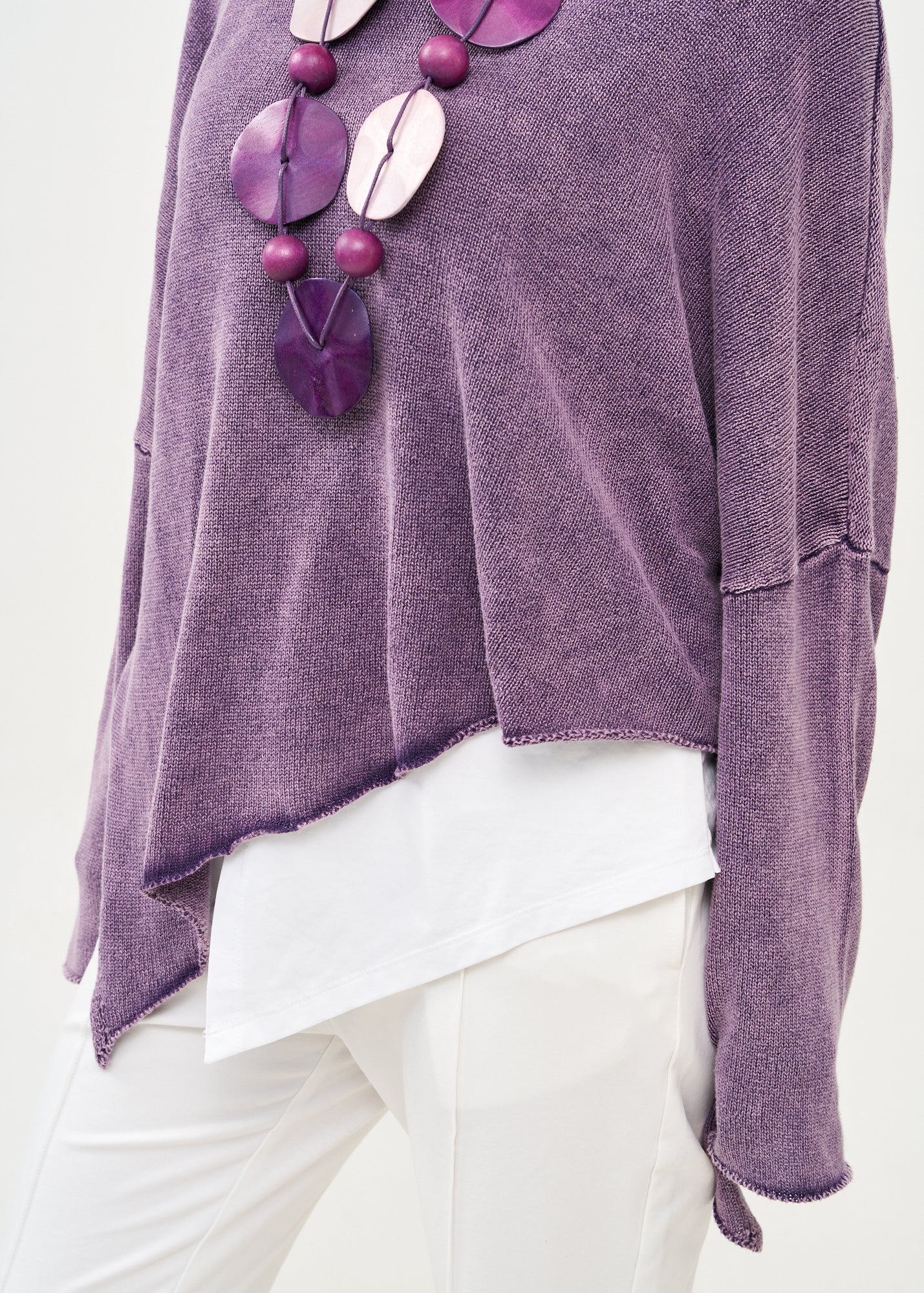 סריג ווש עטלף אוברסייז סגול ווש