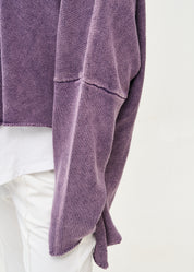 סריג ווש עטלף אוברסייז סגול ווש