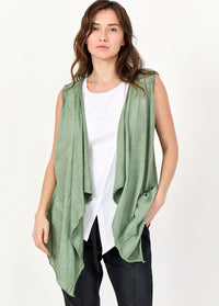 Wash green net combination vest - 00