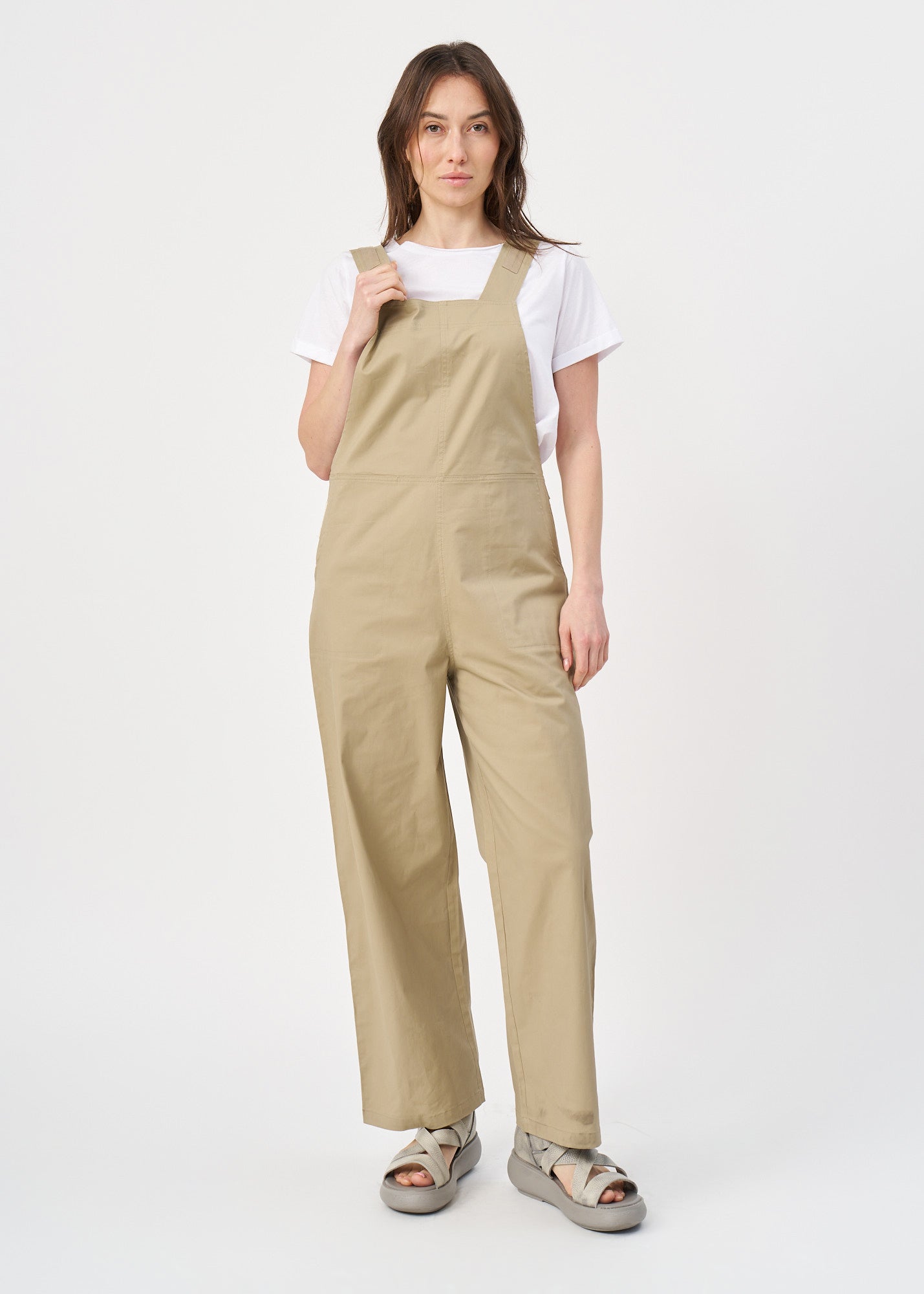 אוברול כתפיות עם סרט חום