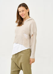 סריג עם כובע סיומת פרומה סטון