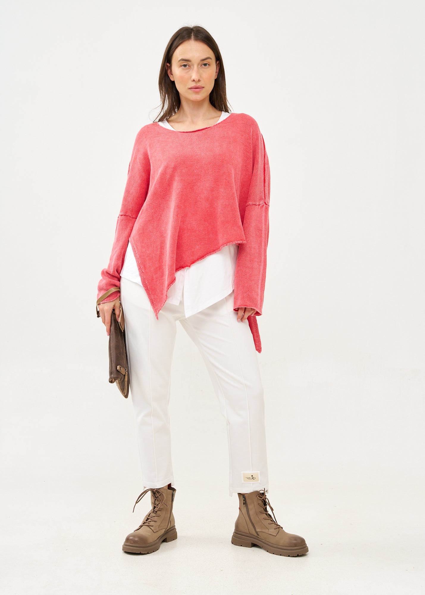 סריג ווש עטלף אוברסייז אדום ווש