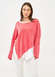 סריג ווש עטלף אוברסייז אדום ווש