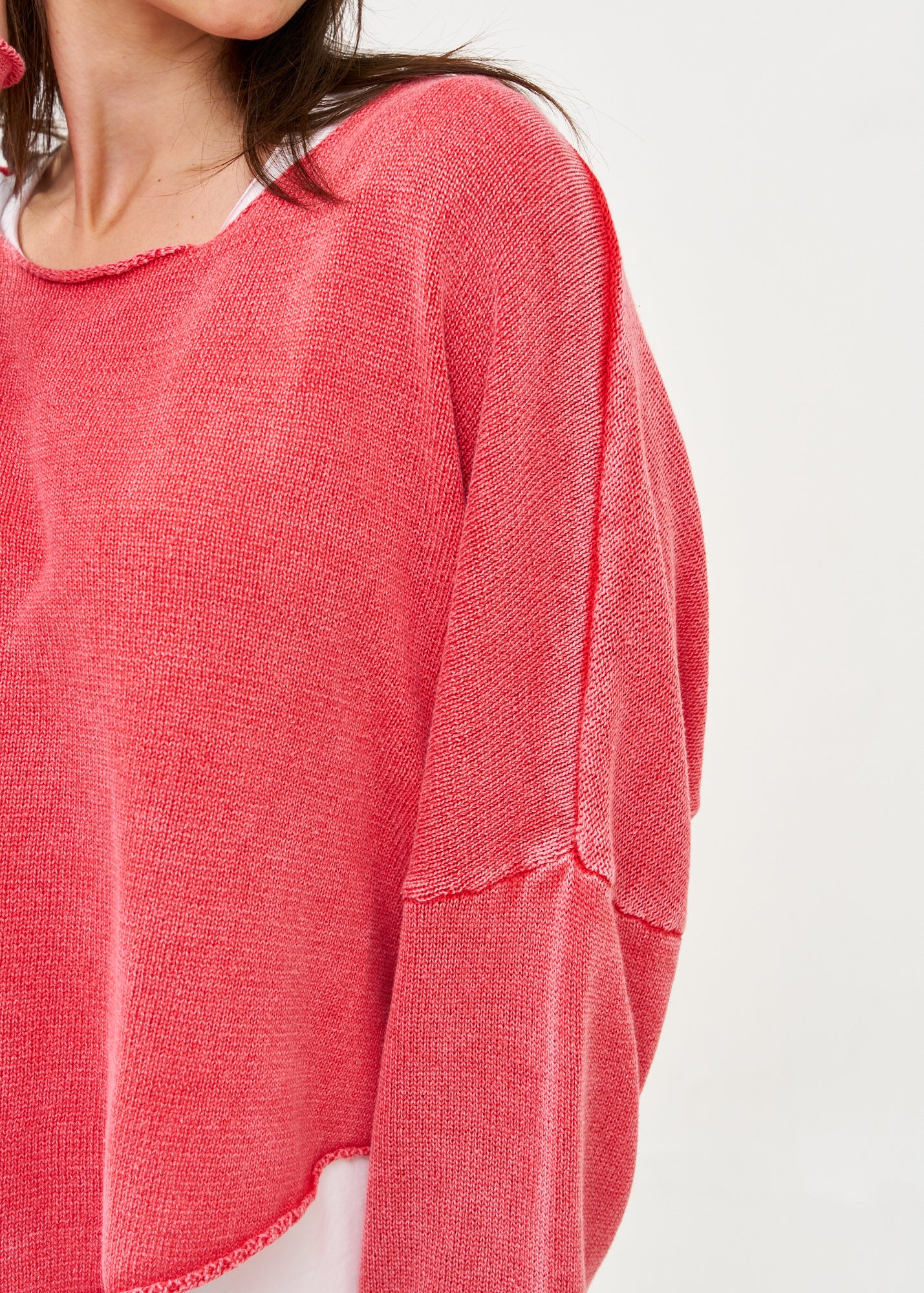 סריג ווש עטלף אוברסייז אדום ווש