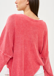 סריג ווש עטלף אוברסייז אדום ווש