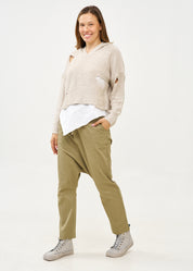 סריג עם כובע סיומת פרומה סטון