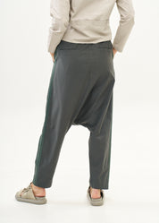 מכנסיים שני אבזמים שילוב סרט ירוק