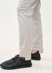 מכנסיים ארוכים עם גומי למעלה 5 כיסים אפור בהיר