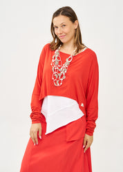 חולצה שרוול ארוך דקה חמרה