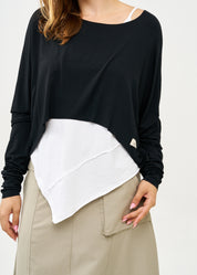 Long sleeve thin black shirt