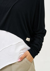 Long sleeve thin black shirt