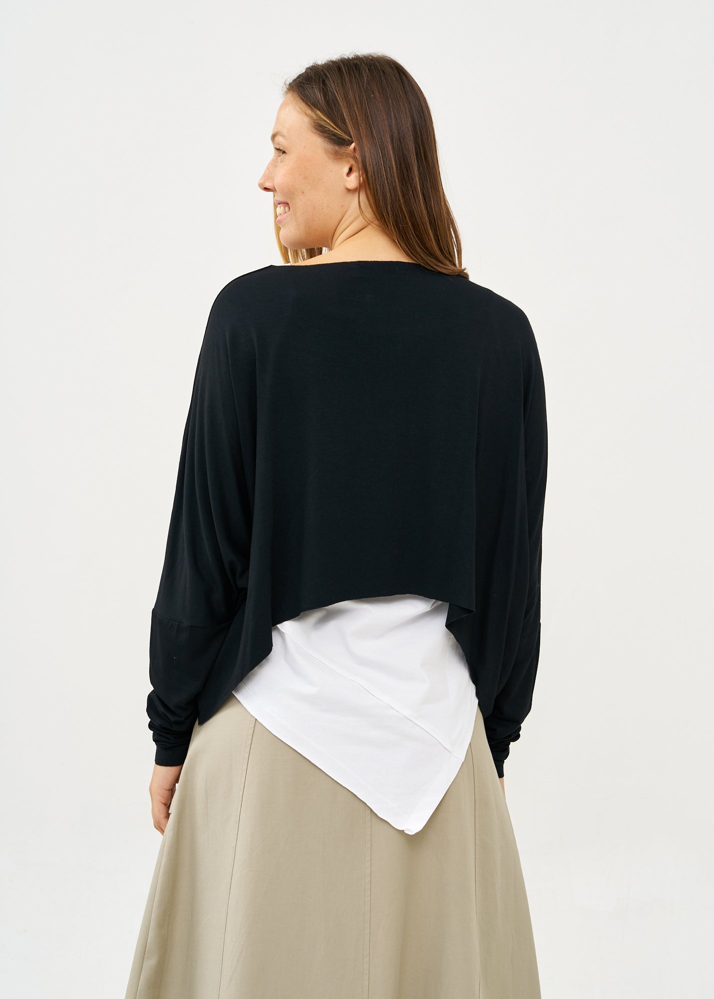 Long sleeve thin black shirt
