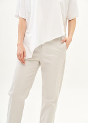Pants with elastic and inner drawstring Stone
