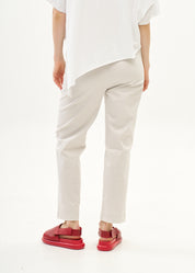 Pants with elastic and inner drawstring Stone