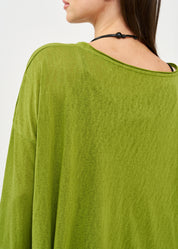 חולצה ארוכה בד סלאב ירוק