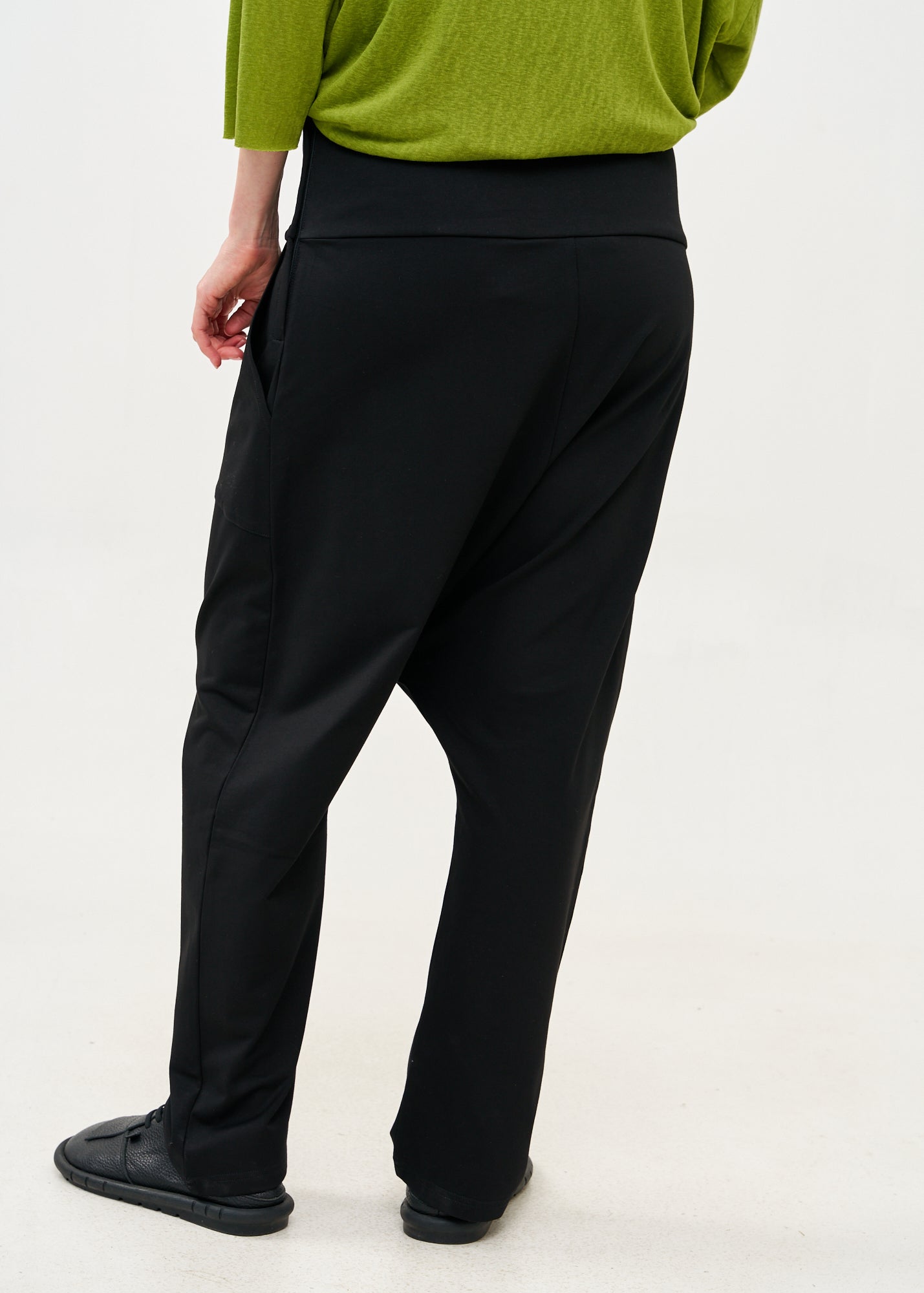 Black high waist baggy pants