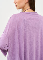 חולצה ארוכה בד סלאב סגול