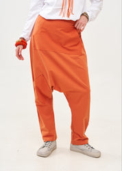 מכנסיים שקי טריקו עם כיס קנגרו חמרה