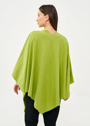 שכמייה עם סגירה אלכסונית ירוק