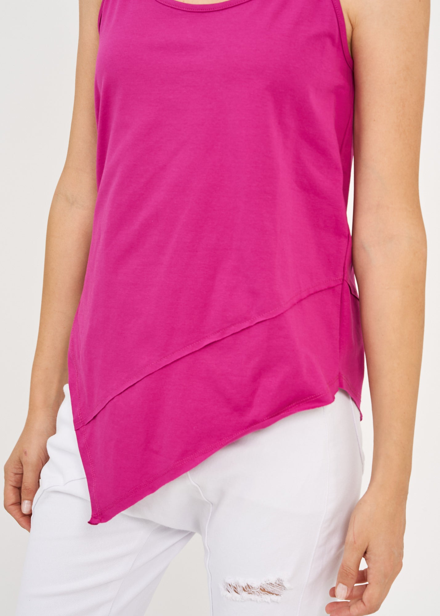 גופיה ספגטי שפיץ קדימה סגול