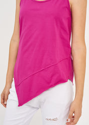 גופיה ספגטי שפיץ קדימה סגול