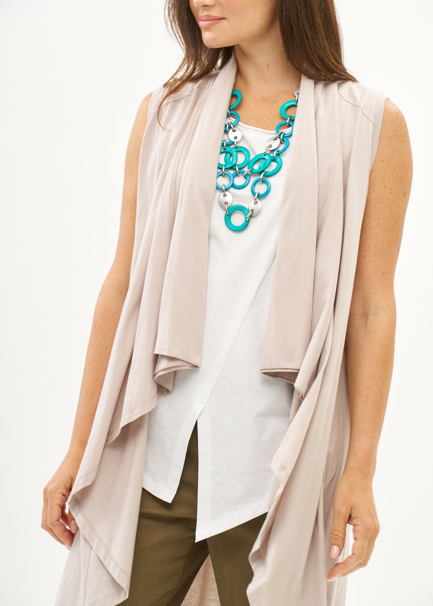 וסט טריקו ללא סגירה סטון