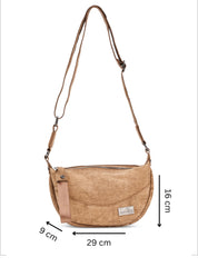 Small brown leather evening bag