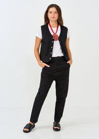 Black back cut boy pants - 00