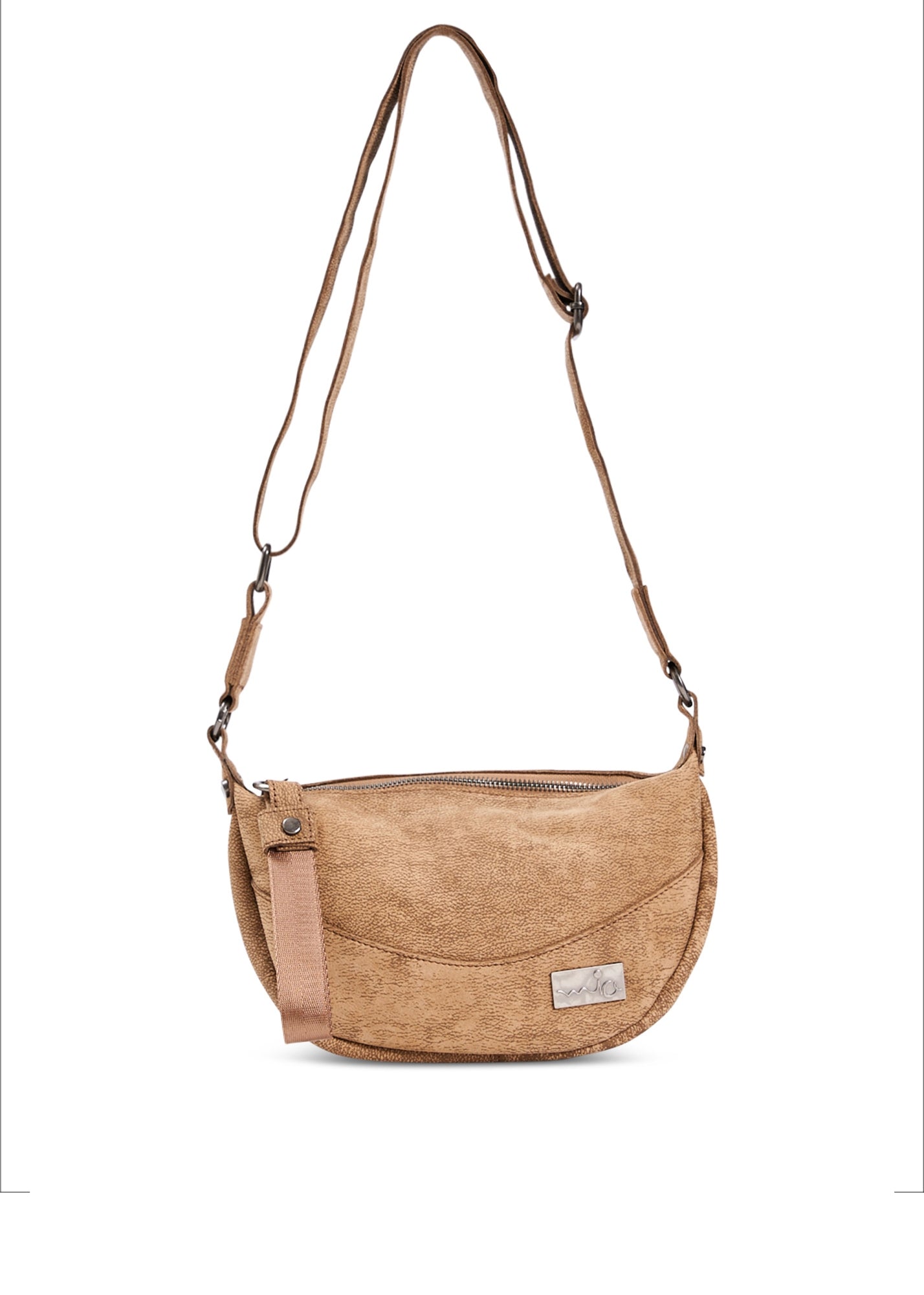 Small brown leather evening bag