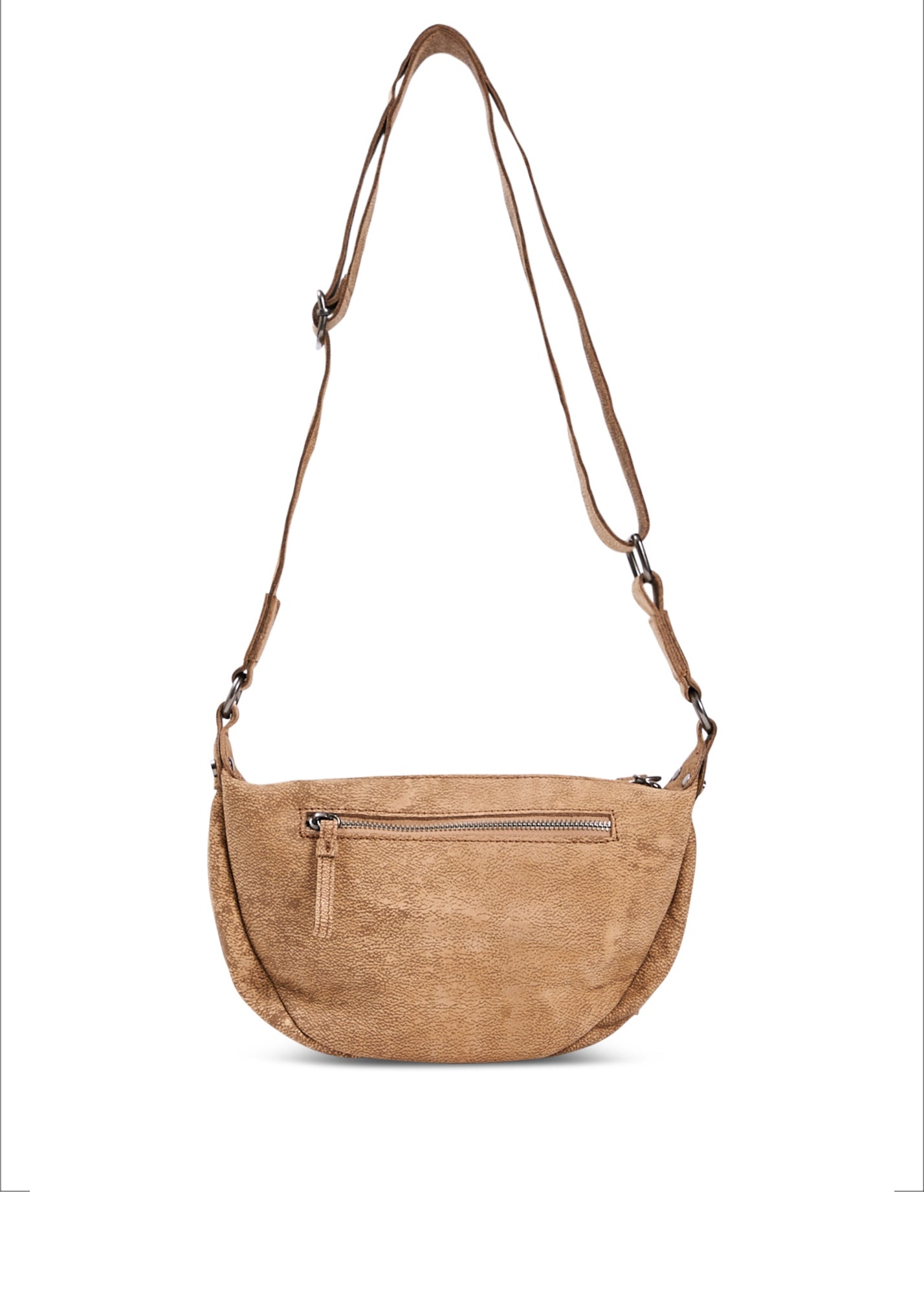 Small brown leather evening bag