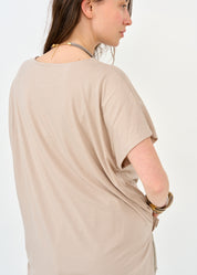 Stone kimono sleeve short shirt