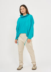 חולצה גולף אמצע שילוב הפוך טורקיז