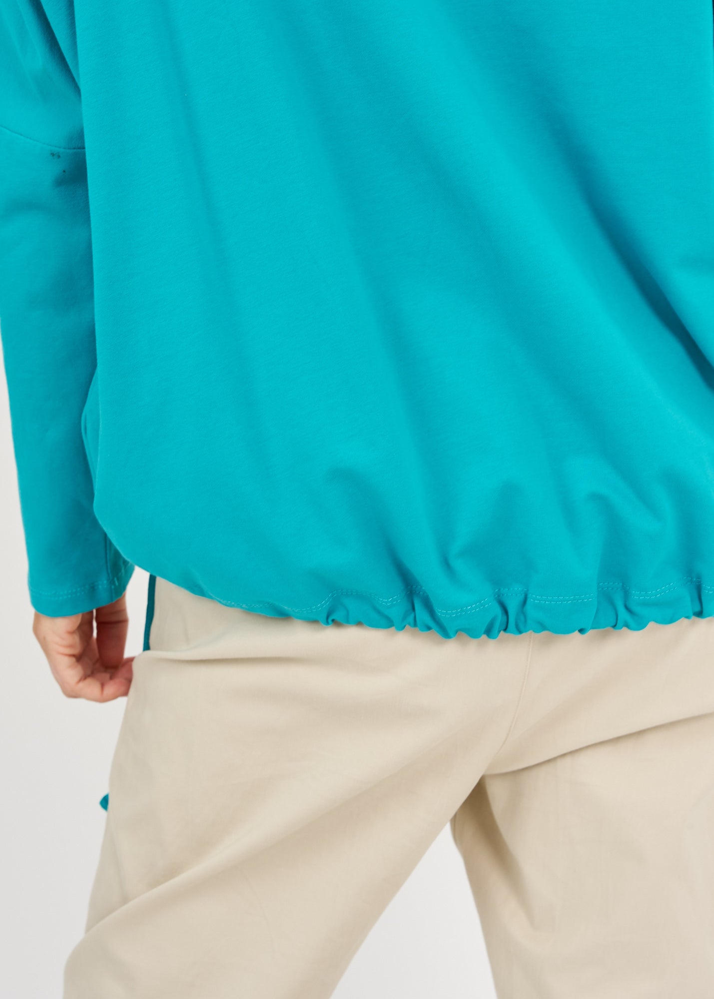 חולצה גולף אמצע שילוב הפוך טורקיז