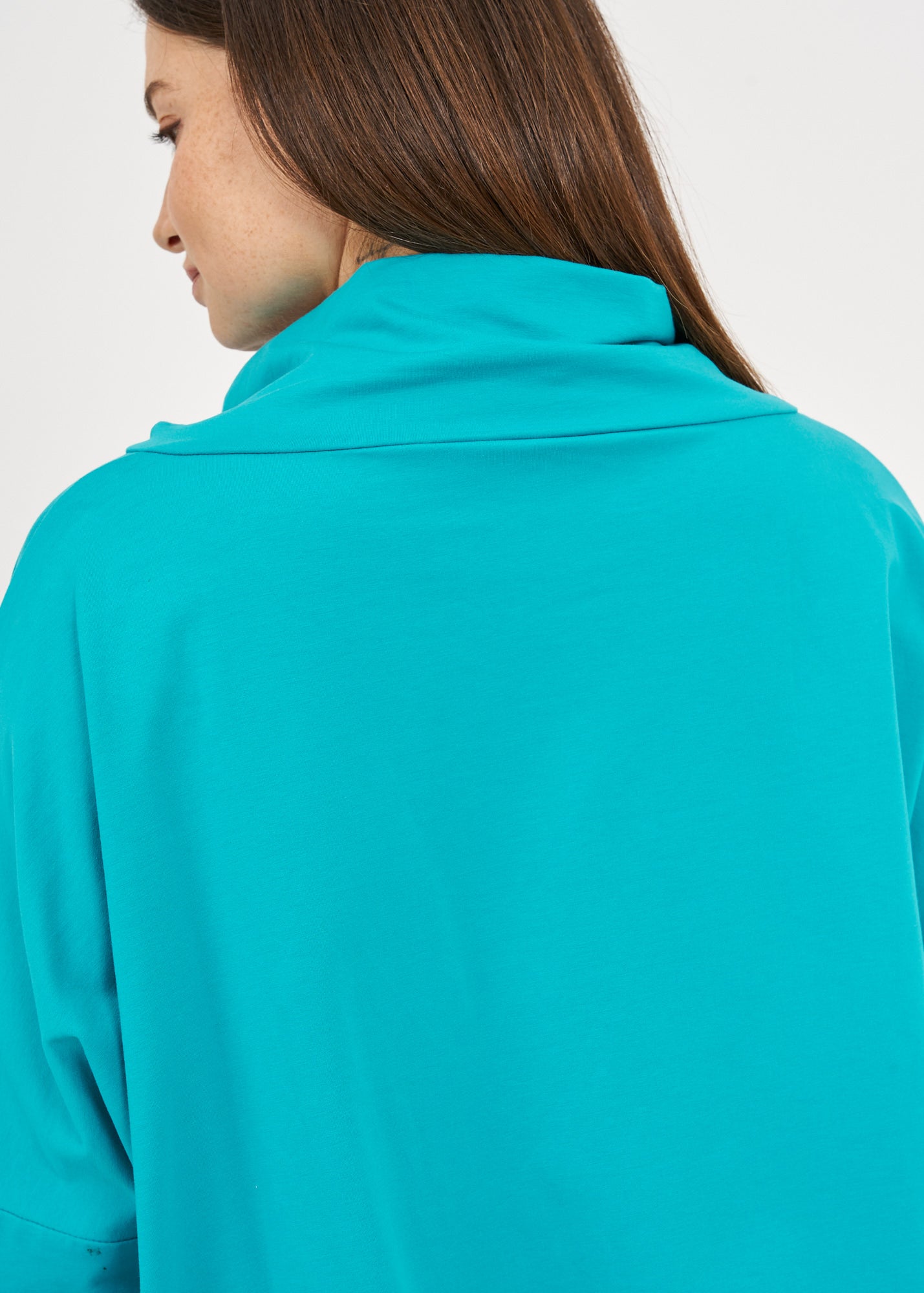 חולצה גולף אמצע שילוב הפוך טורקיז