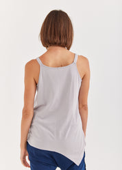 Gray spaghetti strap thick tank top