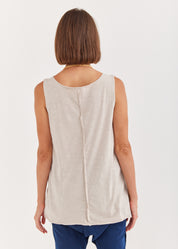 Slab V-Stone neckline tank top