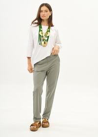 Boy's grey button-down t-shirt pants - 00