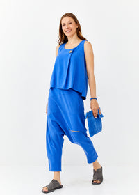Pants pockets pockets combined blue color - 00