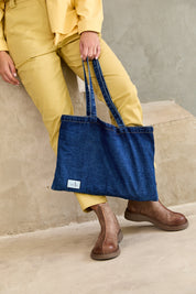 Miya wash blue jeans bag