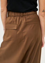 מכנס חצאית קלאסי עם ברק חום