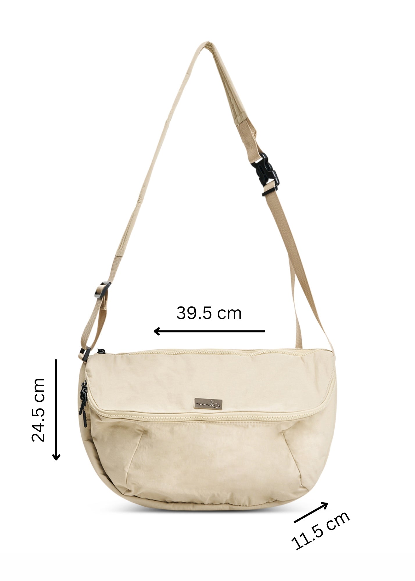 Stone Large Nylon Pouch Bag