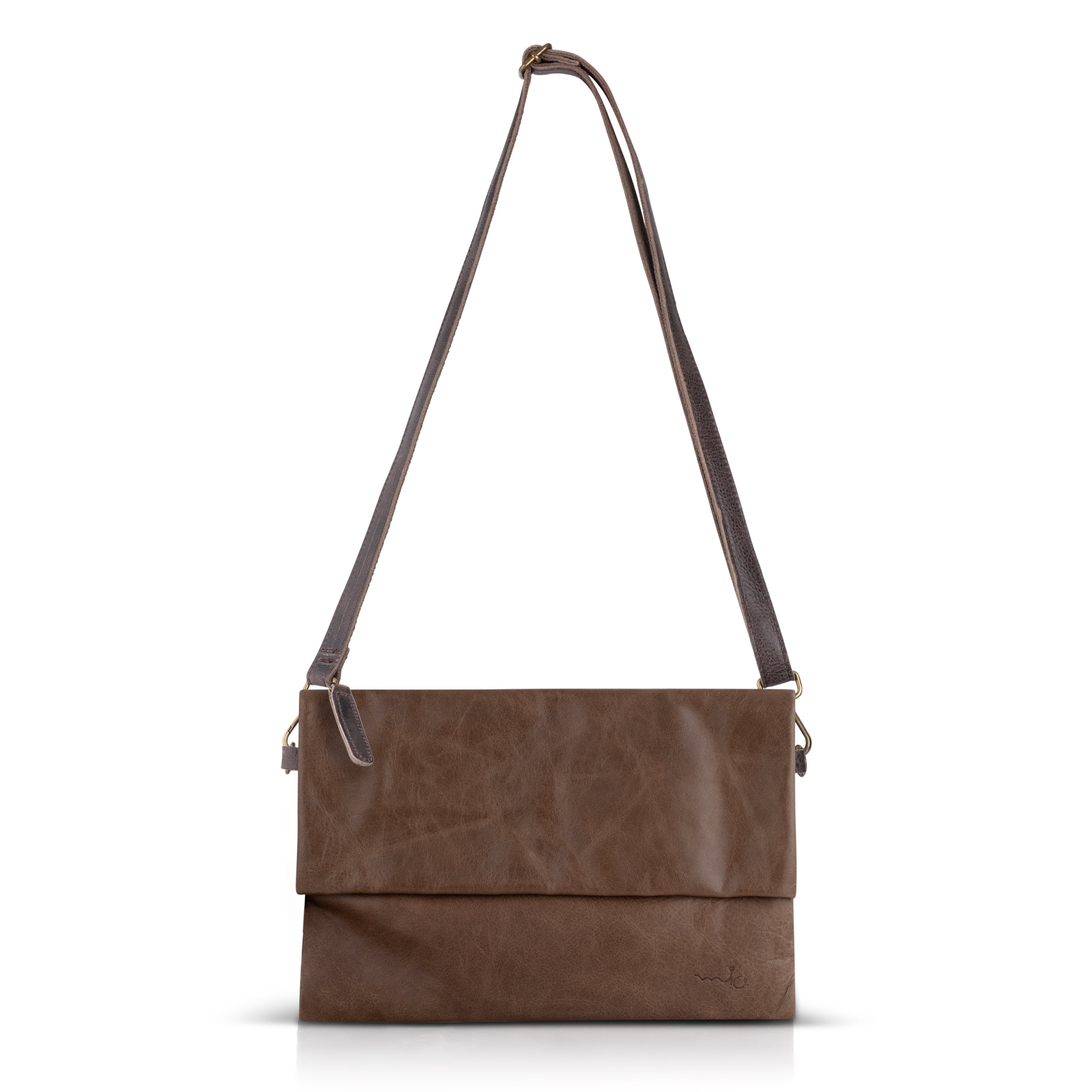 Dark brown magnetic kalapa evening bag