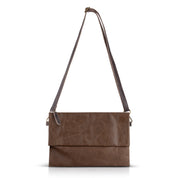 Dark brown magnetic kalapa evening bag