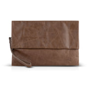 Dark brown magnetic kalapa evening bag