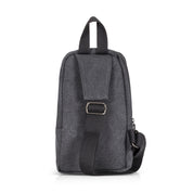 Small black canvas cross backpack