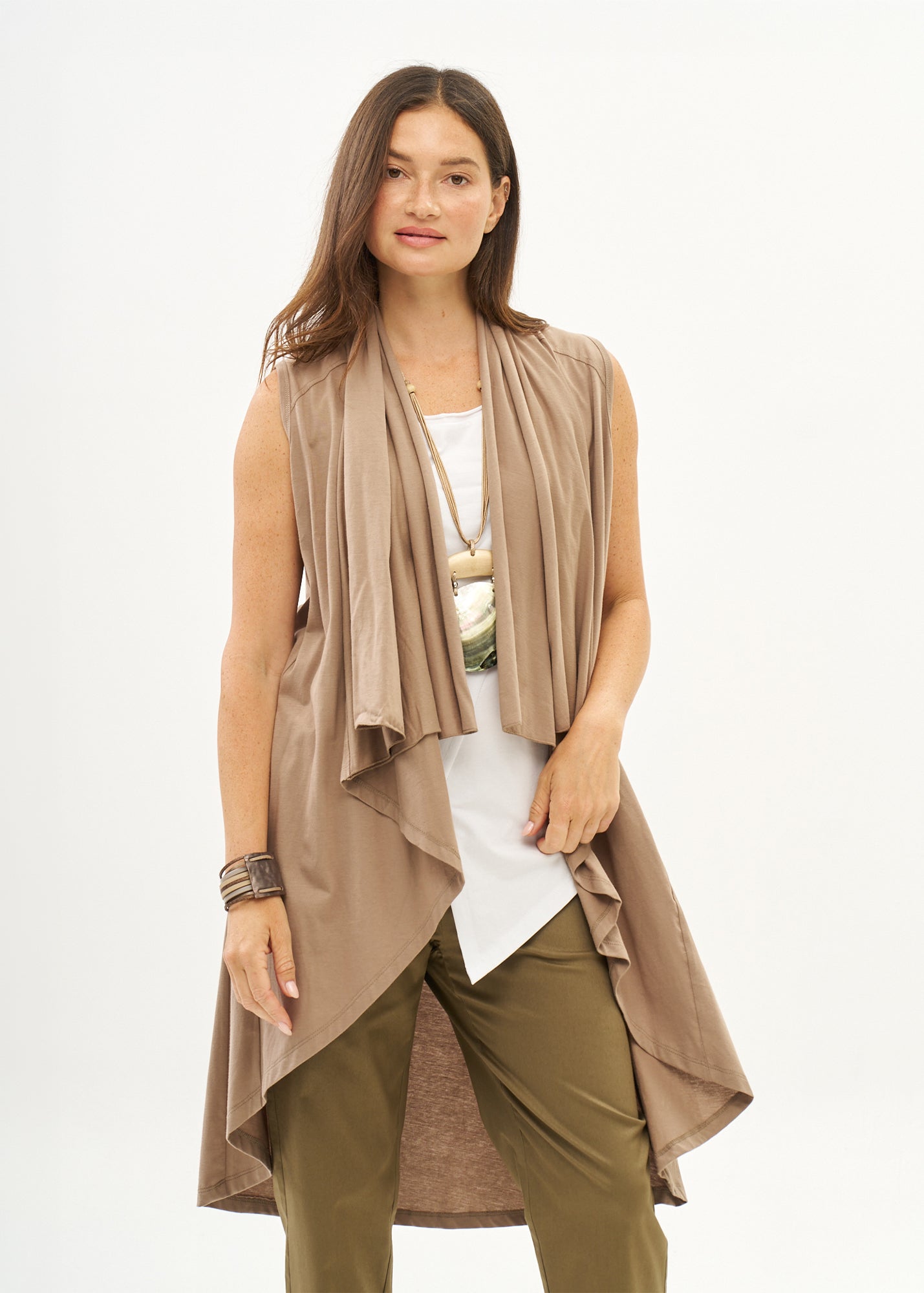 וסט טריקו ללא סגירה חום